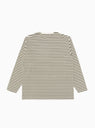 COOLMAX Long Sleeve T-shirt Khaki & Beige Stripe by nanamica by Couverture & The Garbstore