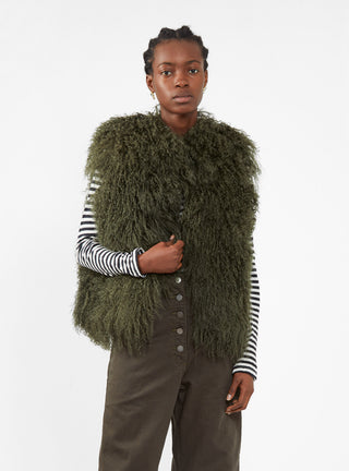 Imagen Vest Suede Toscana Green by Couverture x Cawley | Couverture & The Garbstore
