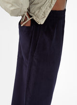 May Needlecord Trousers Navy by Cawley | Couverture & The Garbstore