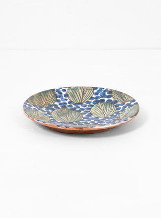 Leaves Plate Green & Blue by Malaika | Couverture & The Garbstore