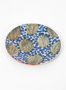 Leaves Plate Green & Blue by Malaika | Couverture & The Garbstore