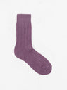 Soft Ribbed Socks Purple by Maria La Rosa | Couverture & The Garbstore