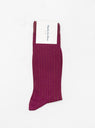 Ribbed Socks Purple & Gold by Maria La Rosa by Couverture & The Garbstore