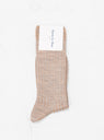 Ribbed Socks Beige & Gold by Maria La Rosa | Couverture & The Garbstore