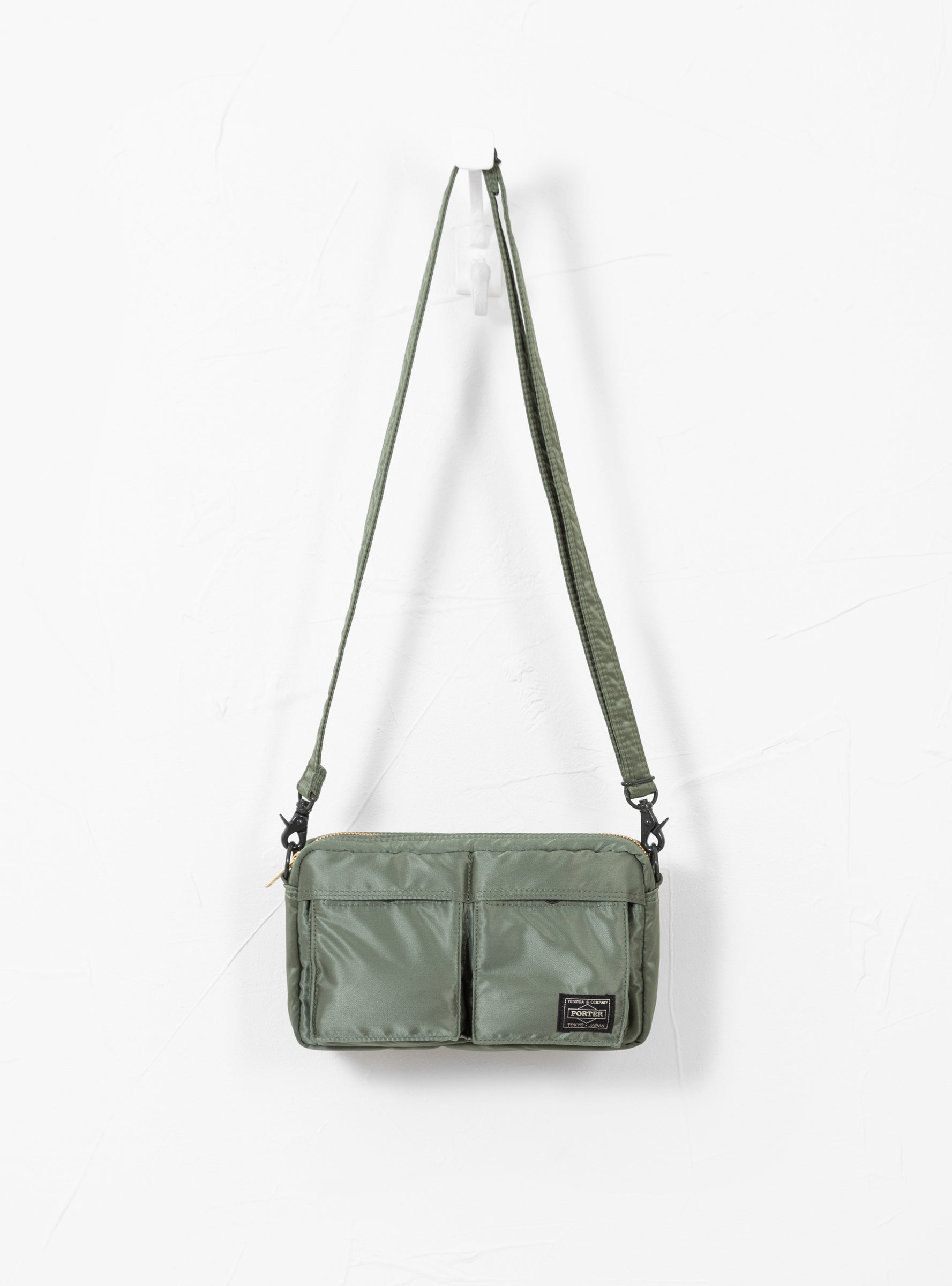 Porter Square Tanker Shoulder Bag - Sage Green | Garmentory