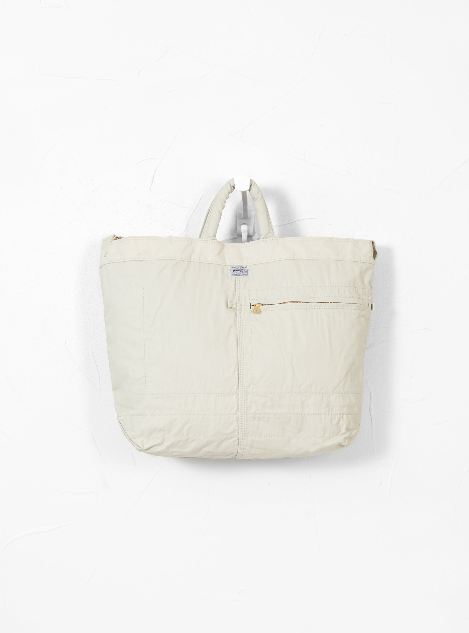 MILE 2-Way Tote Bag Large White by Porter Yoshida & Co 