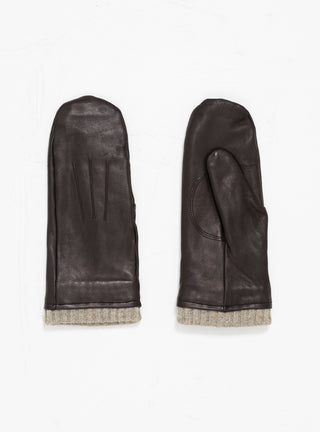 Gaia Leather Mittens Black by Bellerose | Couverture & The Garbstore