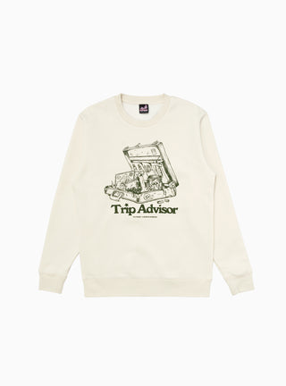 Trip Crewneck Sweatshirt Ecru by PLAYDUDE | Couverture & The Garbstore