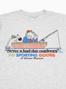 Gone Fishing T-shirt Ash Grey by PLAYDUDE | Couverture & The Garbstore