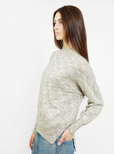 Space Wide Crewneck Sweater Grey by Lauren Manoogian | Couverture & The Garbstore