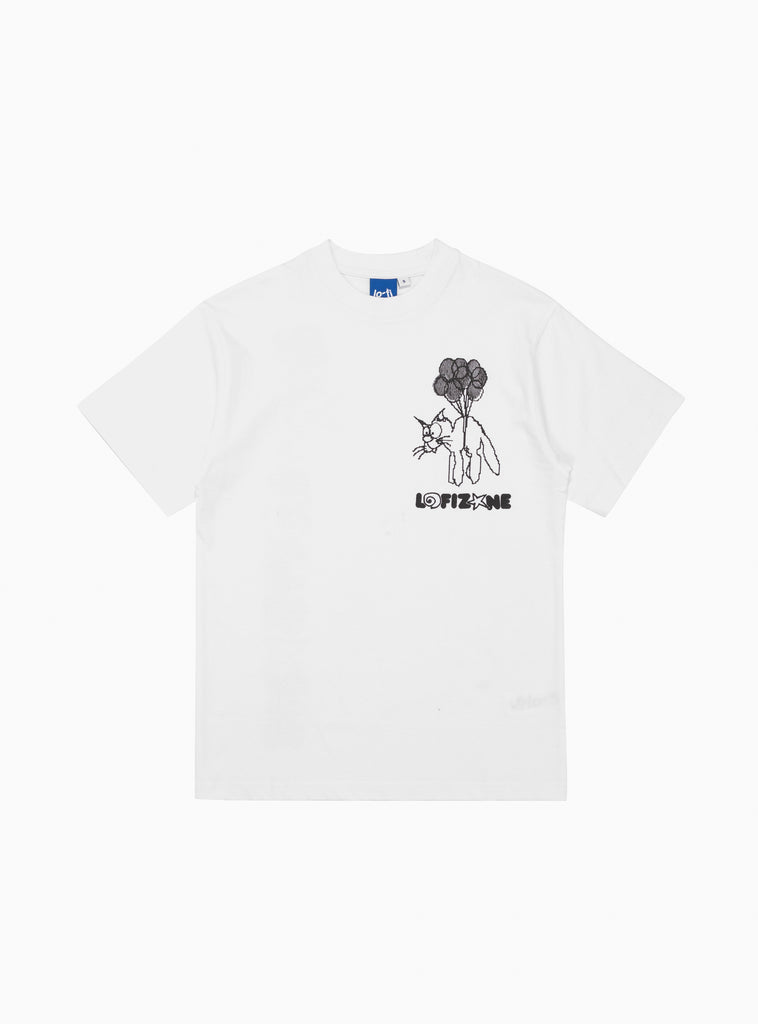 Balloons T-shirt White by Lo-Fi | Couverture & The Garbstore