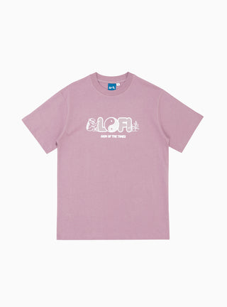 Sign Of The Times T-shirt Washed Berry by Lo-Fi | Couverture & The Garbstore