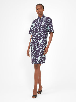 Daruza Dress Sky Blue & Purple Reptile by Christian Wijnants | Couverture & The Garbstore