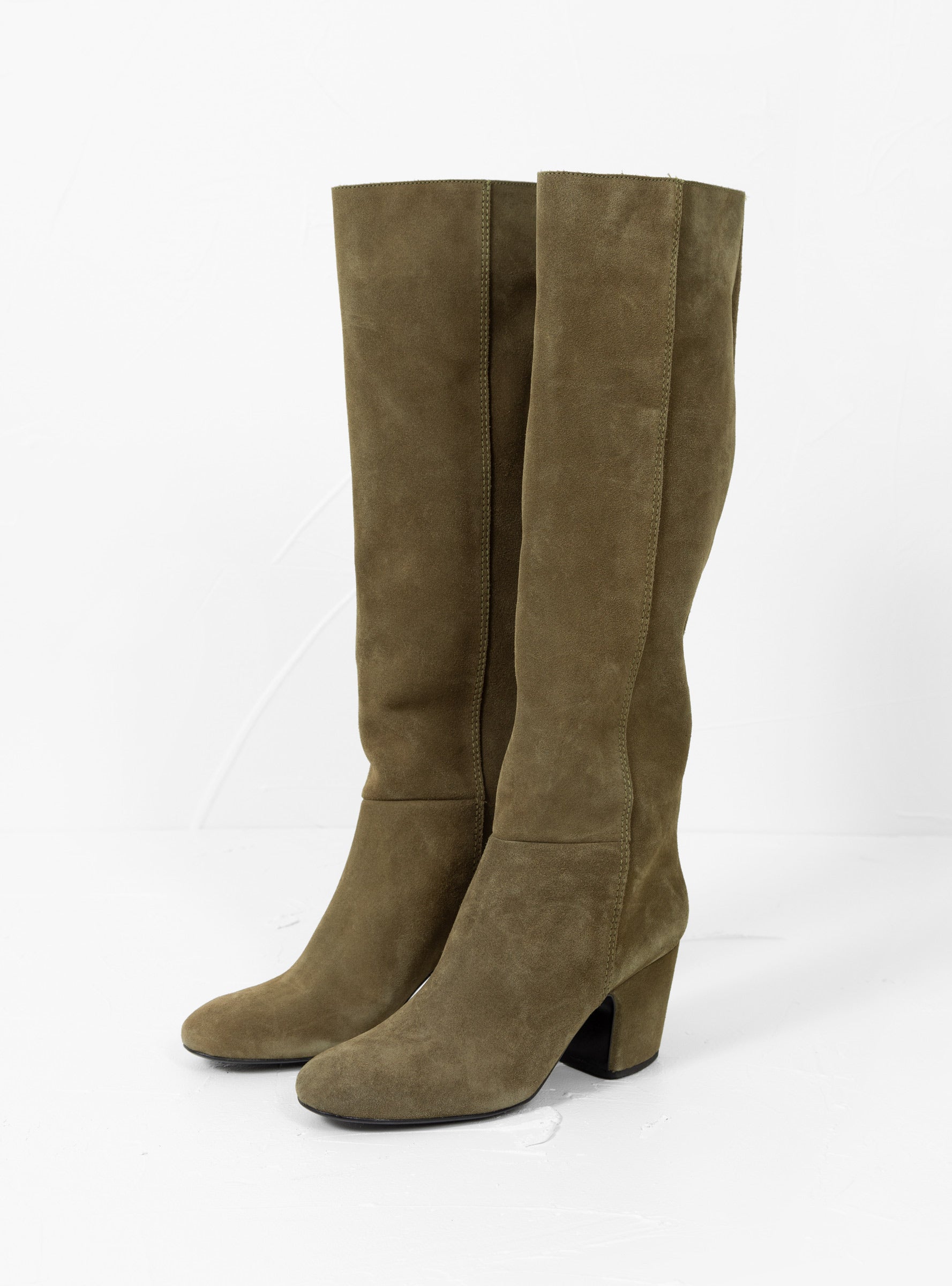 Boeri Knee High Boots Dark Green1