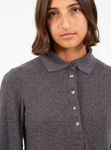 Vidou Knit Polo Top Grey by Bellerose | Couverture & The Garbstore