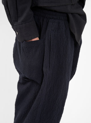 Alva Skate Seersucker Cord Trousers Navy by YMC by Couverture & The Garbstore