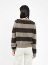 Jets Stripe Crewneck Sweater Brown by YMC | Couverture & The Garbstore