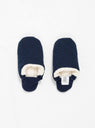 Fleece-Lined House Slippers Navy by Merippa | Couverture & The Garbstore