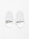 Cotton-Blend House Slippers White Check by Merippa | Couverture & The Garbstore