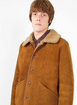 Brainticket Shearling Jacket Tan by YMC | Couverture & The Garbstore