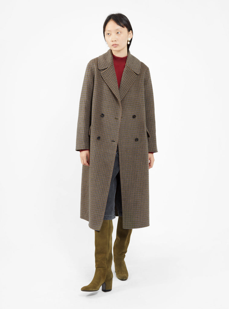 Axel Coat Brown Checks by Rachel Comey by Couverture & The Garbstore