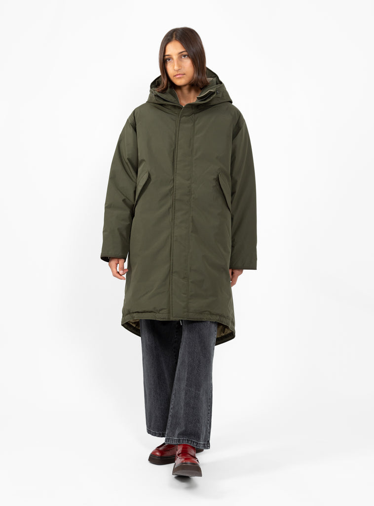 GORE-TEX Long Down Coat Khaki Green by nanamica by Couverture & The Garbstore