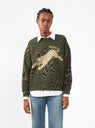 Drop Shoulder Sweatshirt Tiger Vibrations Forest by Raquel Allegra | Couverture & The Garbstore