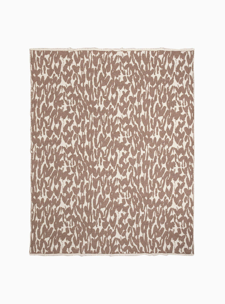 Jakala Blanket White & Brown by Lapuan Kankurit | Couverture & The Garbstore
