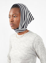 N°35 Bandana Breton Navy & White by Extreme Cashmere | Couverture & The Garbstore