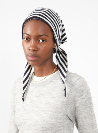 N°35 Bandana Breton Navy & White by Extreme Cashmere | Couverture & The Garbstore