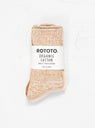 Organic Daily 3 Pack Ribbed Crew Socks Ecru, Beige & Brown by ROTOTO | Couverture & The Garbstore