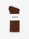 Loose Pile Crew Socks Chocolate by ROTOTO | Couverture & The Garbstore