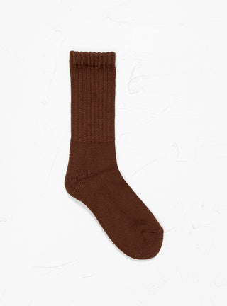 Loose Pile Crew Socks Chocolate by ROTOTO | Couverture & The Garbstore