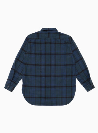 Cotton Flannel Work Shirt Navy & Black by Engineered Garments by Couverture & The Garbstore