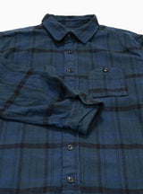 Cotton Flannel Work Shirt Navy & Black by Engineered Garments | Couverture & The Garbstore