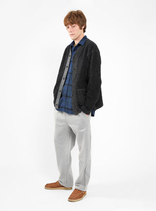 Poly Shaggy Wool Cardigan Jacket Charcoal by Engineered Garments by Couverture & The Garbstore
