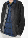 Poly Shaggy Wool Cardigan Jacket Charcoal by Engineered Garments by Couverture & The Garbstore
