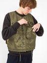 Cover Poly Pilot Twill Vest Olive Drab by Engineered Garments | Couverture & The Garbstore