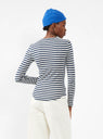 Charlotte Long Sleeve T-shirt Blue & White by YMC | Couverture & The Garbstore