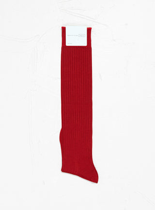 Bemberg Ribbed Knee-High Socks Red by Hansel From Basel | Couverture & The Garbstore