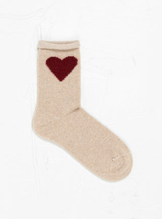 Love Cashmere Crew Socks Beige by Hansel From Basel | Couverture & The Garbstore