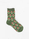 Martha Crew Socks Olive by Hansel From Basel by Couverture & The Garbstore