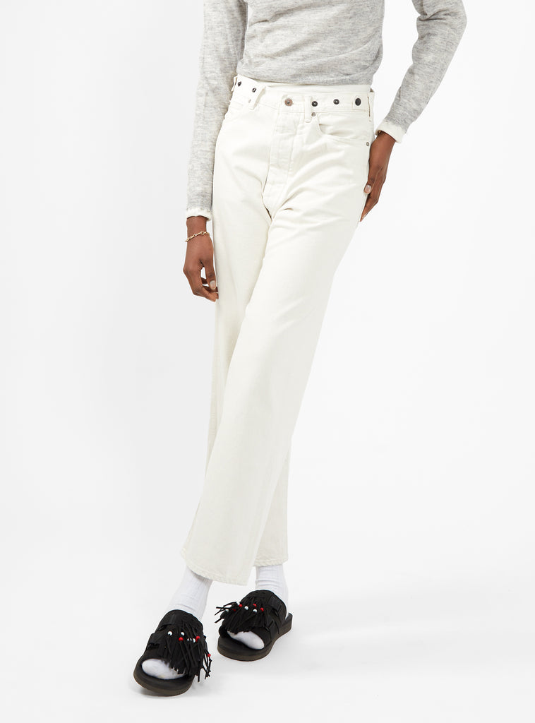 Wide High-Rise Jeans White by Chimala by Couverture & The Garbstore