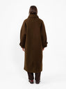 Balmacaan Wool Coat Deep Walnut Brown by 7115 by Szeki | Couverture & The Garbstore