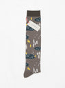 Forest Village Knee High Socks Grey by Minä Perhonen | Couverture & The Garbstore