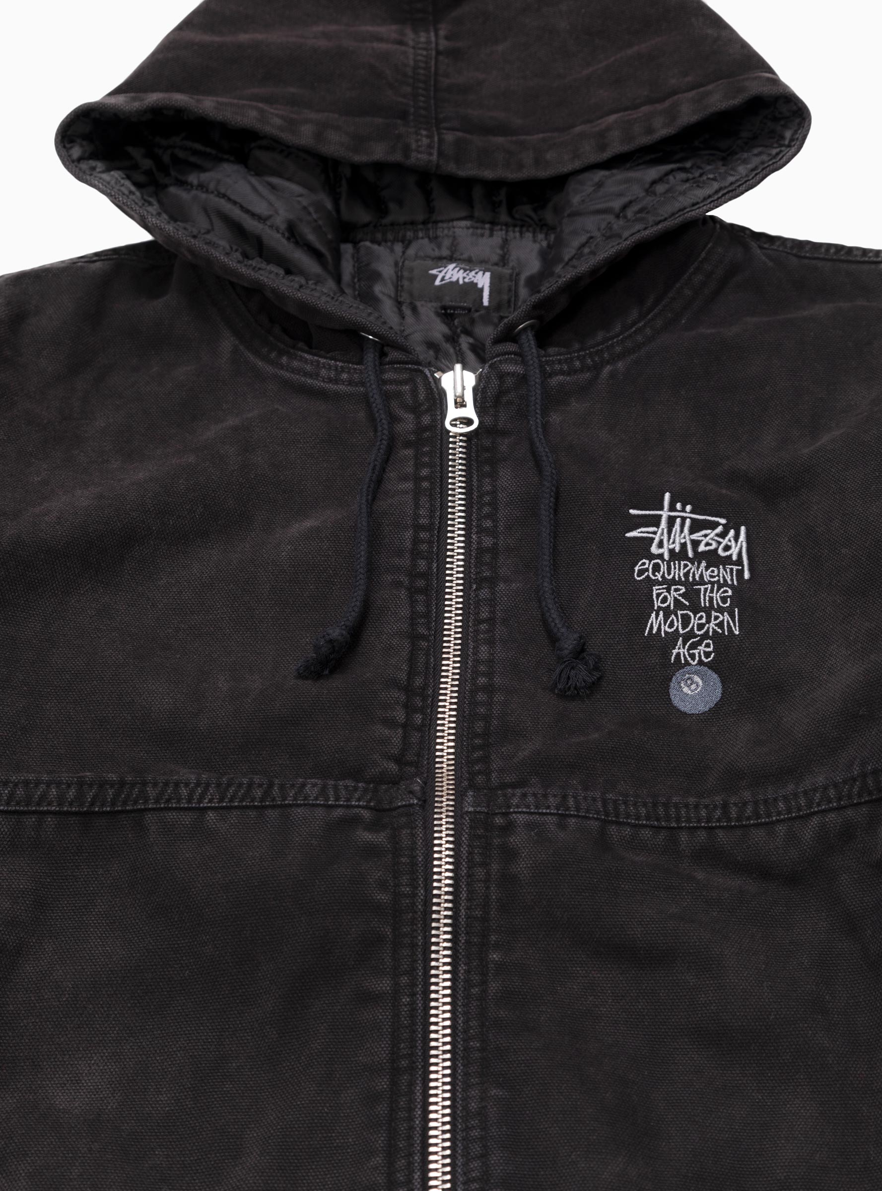 Canvas Insulated Work Jacket Black by Stüssy | Couverture & The