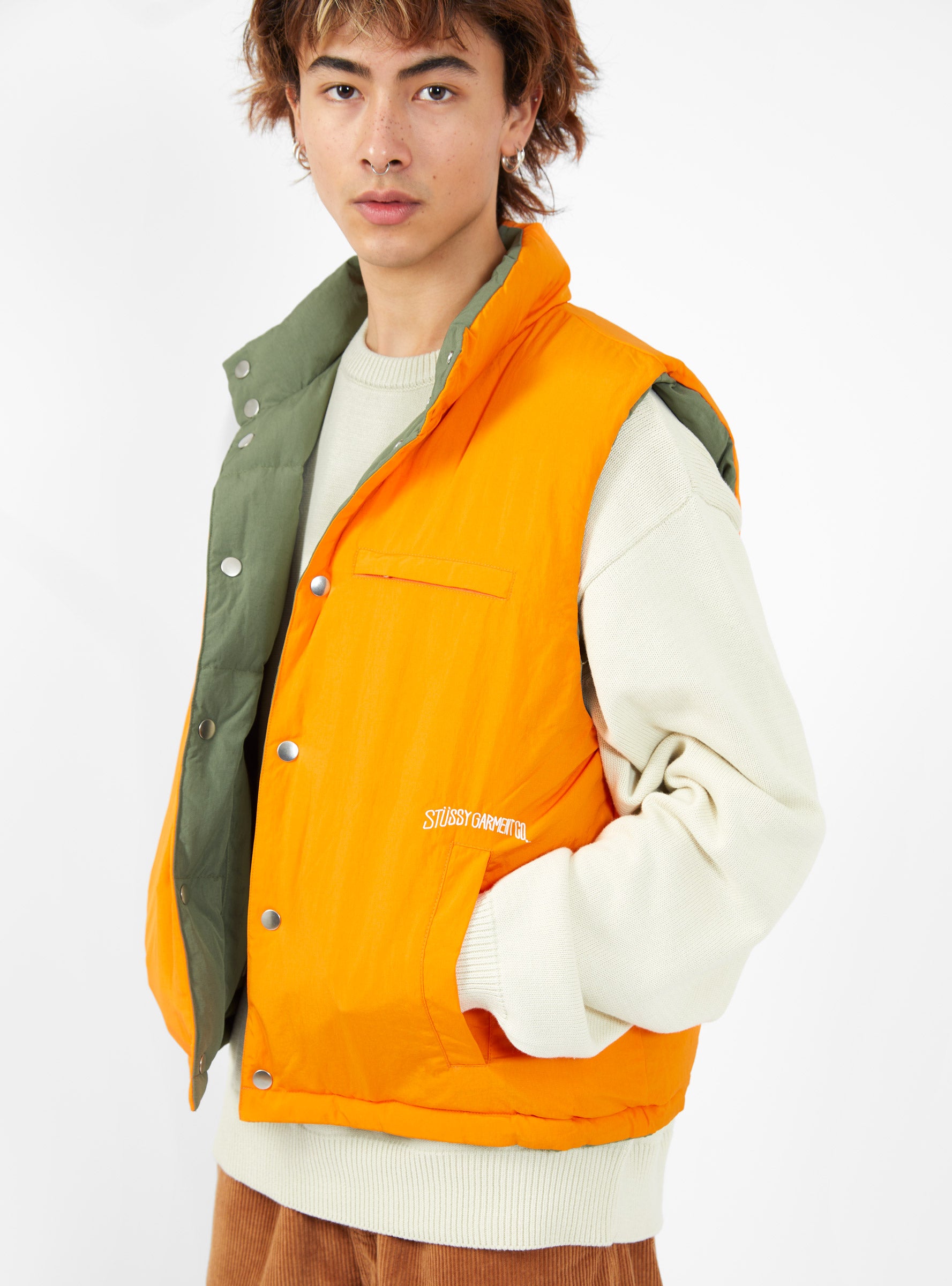 stussyダウンベストREVERSIBLE DOWN VEST