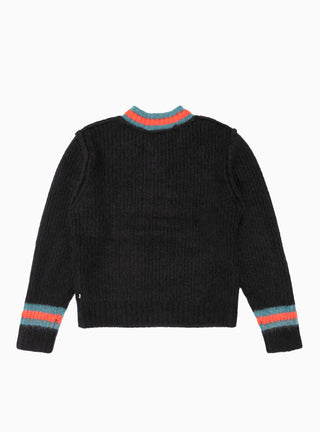 Mohair-Blend Tennis Sweater Black by Stüssy | Couverture & The Garbstore