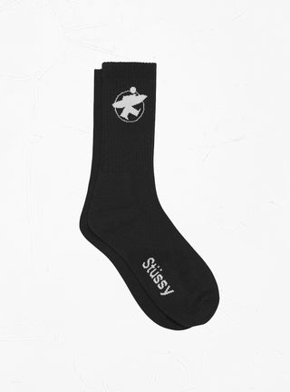 Surfman Crew Socks Black by Stüssy | Couverture & The Garbstore