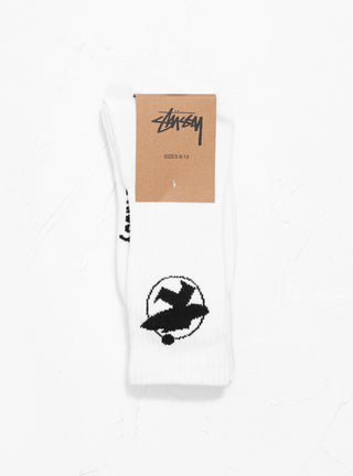 Surfman Crew Socks White by Stüssy | Couverture & The Garbstore